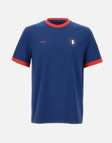 T-shirt in cotone elasticizzato con bandiera 50562134 419 BOSS 