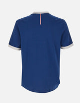 BOSS T-shirt in cotone elasticizzato con bandiera BLUE Uomo 