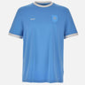 BOSS T-shirt in cotone elasticizzato con bandiera Light Blue Uomo 