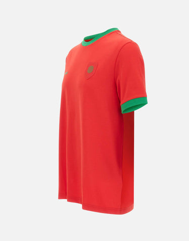 BOSS T-shirt in cotone elasticizzato con bandiera RED Uomo 