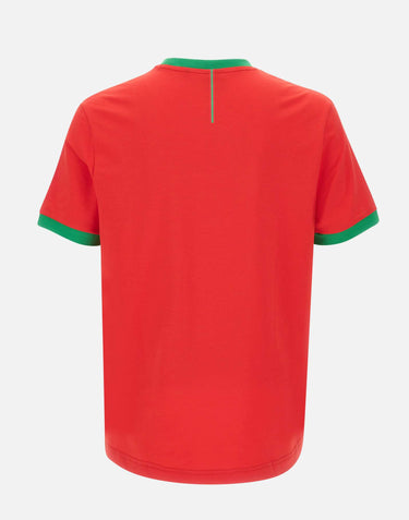 BOSS T-shirt in cotone elasticizzato con bandiera RED Uomo 