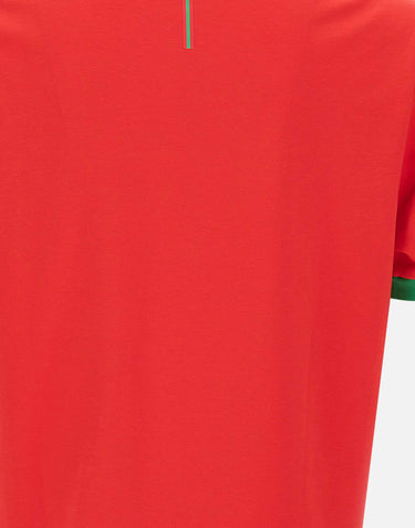 BOSS T-shirt in cotone elasticizzato con bandiera RED Uomo 