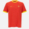 T-shirt in cotone elasticizzato con bandiera 50562134 648 BOSS 