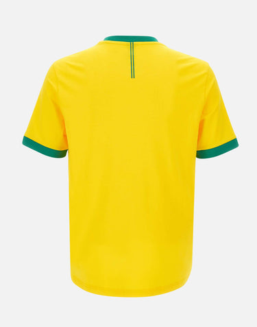 T-shirt in cotone elasticizzato con bandiera 50562134 740 BOSS 