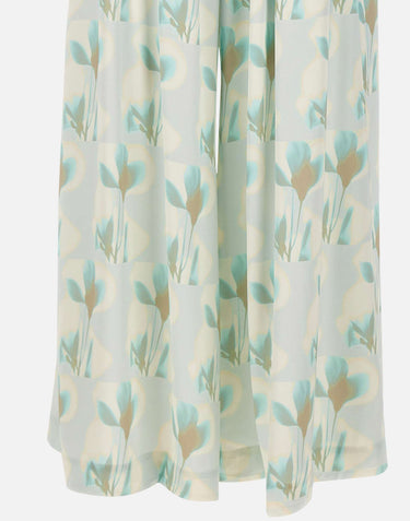BOSS Pantaloni oversized fit con stampa floreale MULTICOLOR Donna 