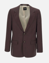 BOSS Blazer relaxed fit in twill BROWN Uomo 