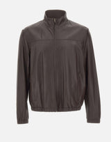 BOSS Giacca in pelle nappa BROWN Uomo 