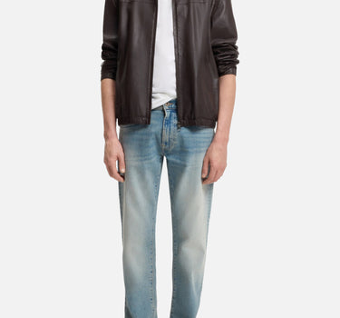 BOSS Giacca in pelle nappa BROWN Uomo 