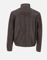 BOSS Giacca in pelle nappa BROWN Uomo 