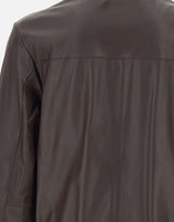 BOSS Giacca in pelle nappa BROWN Uomo 