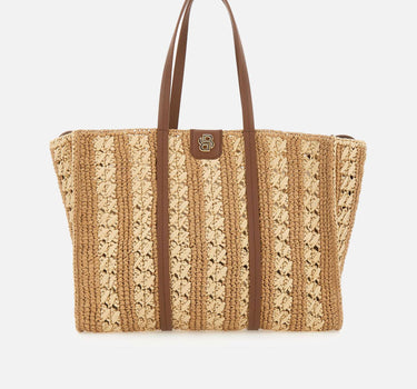 BOSS Borsa a spalla in paglia BROWN Donna 