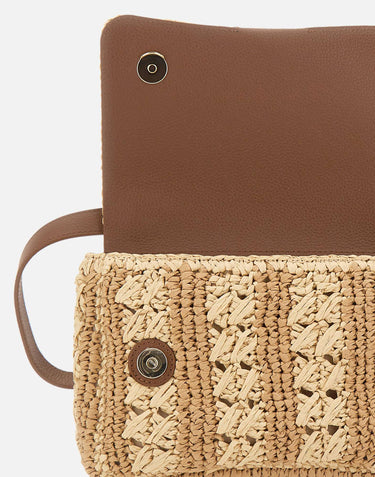 Borsa a tracolla in paglia 50563320 119 BOSS 