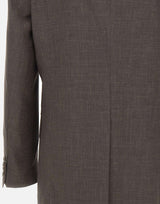 BOSS Blazer slim fit in misto lana BROWN Uomo 