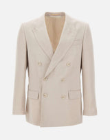 BOSS Blazer slim fit con micro motivo BEIGE Uomo 