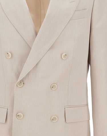 BOSS Blazer slim fit con micro motivo BEIGE Uomo 