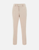 BOSS Pantaloni slim fit con micro motivo BEIGE Uomo 