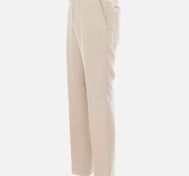 BOSS Pantaloni slim fit con micro motivo BEIGE Uomo 