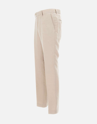 BOSS Pantaloni slim fit con micro motivo BEIGE Uomo 