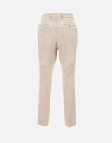 BOSS Pantaloni slim fit con micro motivo BEIGE Uomo 