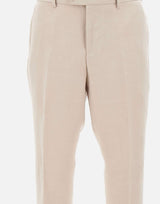 BOSS Pantaloni slim fit con micro motivo BEIGE Uomo 