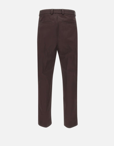 Pantaloni con pince in cotone 50563825 210 BOSS 