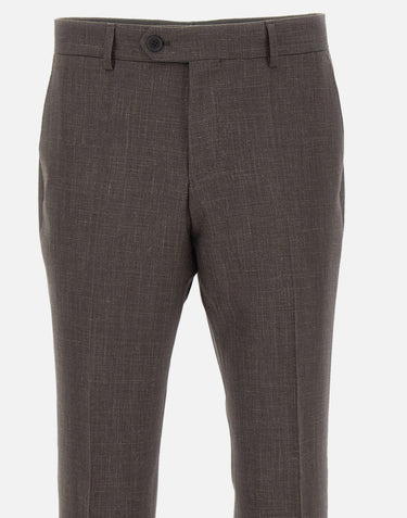 Pantaloni slim fit in misto lana 50563826 208 BOSS 
