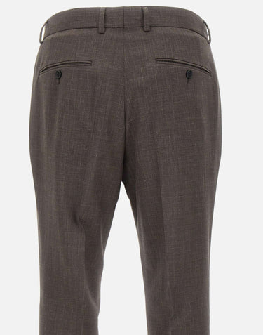 Pantaloni slim fit in misto lana 50563826 208 BOSS 