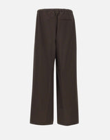 Pantaloni con coulisse in lana vergine 50563827 210 BOSS 
