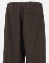 Pantaloni con coulisse in lana vergine 50563827 210 BOSS 