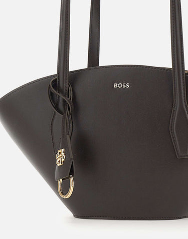 BOSS Borsa a spalla "Numah Chapelier Tote" BROWN Donna 