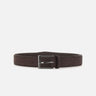 BOSS Cintura in pelle scamosciata con fibbia ad ardiglione BROWN Uomo 