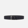 BOSS Cintura in pelle scamosciata con fibbia ad ardiglione BLUE Uomo 