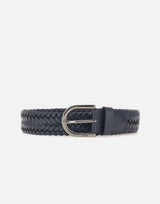 BOSS Cintura in pelle intrecciata BLUE Uomo 