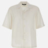 BOSS Camicia in misto seta WHITE Uomo 