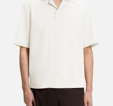 BOSS Camicia in misto seta WHITE Uomo 