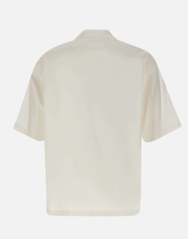 BOSS Camicia in misto seta WHITE Uomo 