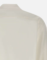 BOSS Camicia in misto seta WHITE Uomo 