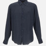BOSS Camicia in lino BLUE Uomo 