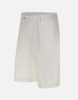 BOSS Shorts in cotone WHITE Uomo 