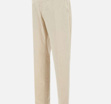 BRIGLIA 1949 Pantaloni "BG03" in cotone stretch WHITE Uomo 