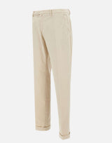 BRIGLIA 1949 Pantaloni "BG03" in cotone stretch WHITE Uomo 