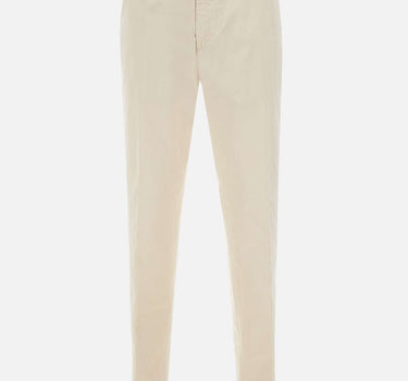 BRIGLIA 1949 Pantaloni "BG03" in cotone stretch WHITE Uomo 