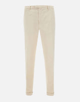 BRIGLIA 1949 Pantaloni "BG03" in cotone stretch WHITE Uomo 
