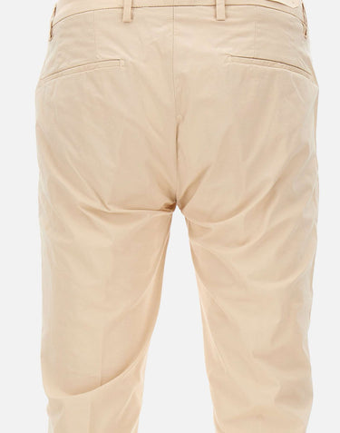 BRIGLIA 1949 Pantaloni "BG04" in cotone stretch BEIGE Uomo 