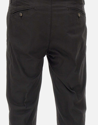 BRIGLIA 1949 Pantaloni "BG05" in cotone BLACK Uomo 