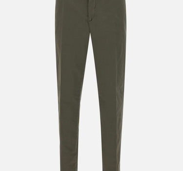 BRIGLIA 1949 Pantaloni "BG05C" in cotone stretch GREEN Uomo 