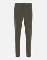 BRIGLIA 1949 Pantaloni "BG05C" in cotone stretch GREEN Uomo 