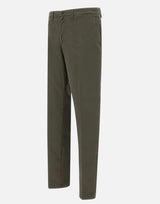 BRIGLIA 1949 Pantaloni "BG05C" in cotone stretch GREEN Uomo 