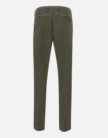 BRIGLIA 1949 Pantaloni "BG05C" in cotone stretch GREEN Uomo 