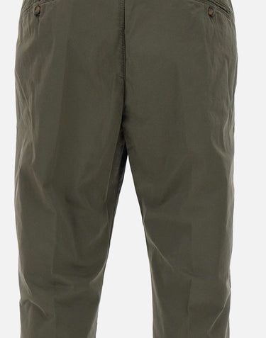BRIGLIA 1949 Pantaloni "BG05C" in cotone stretch GREEN Uomo 